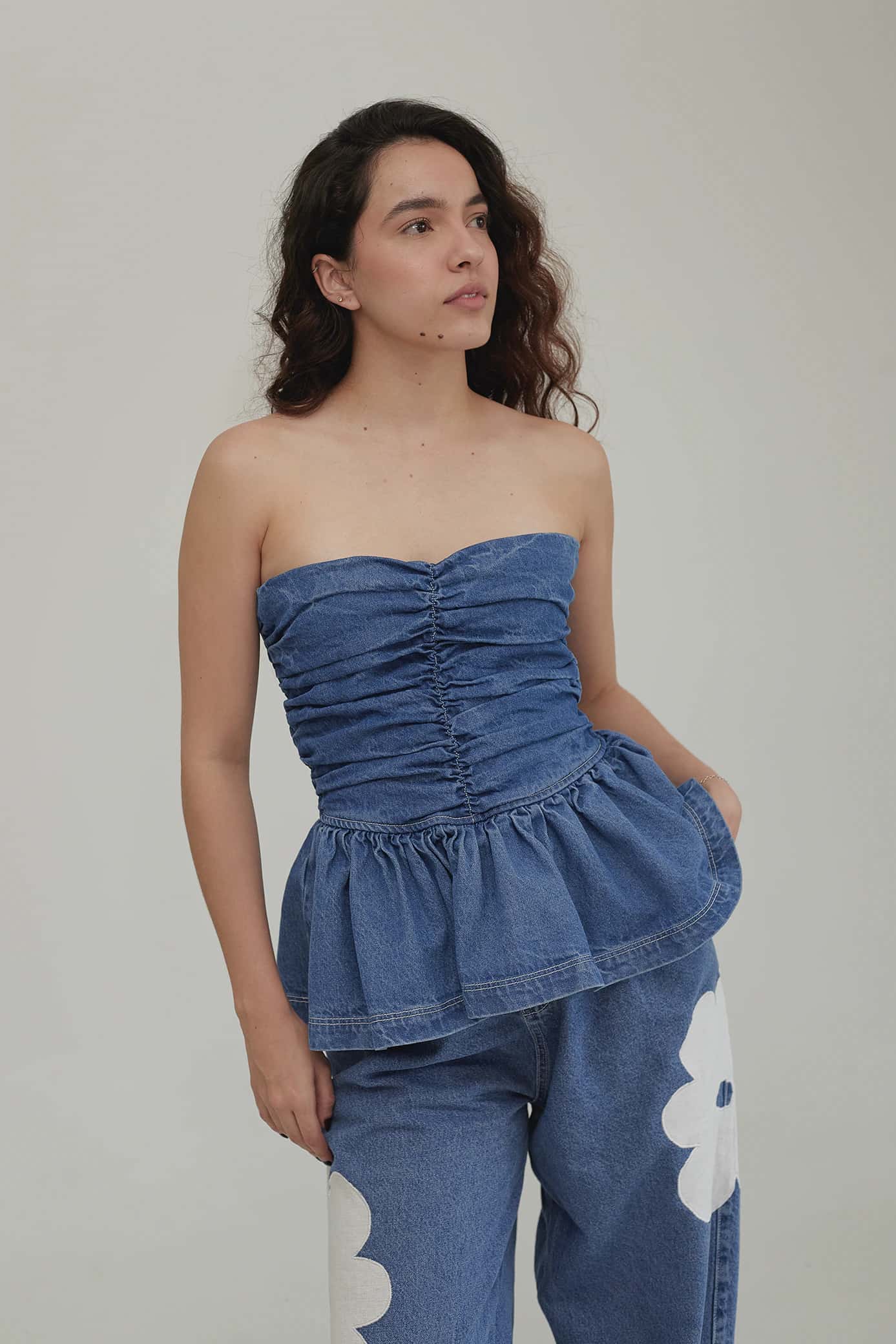 Top Poema Denim
