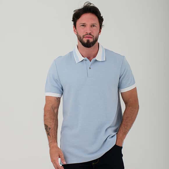 SUETER TIPO POLO MODA HOMBRE