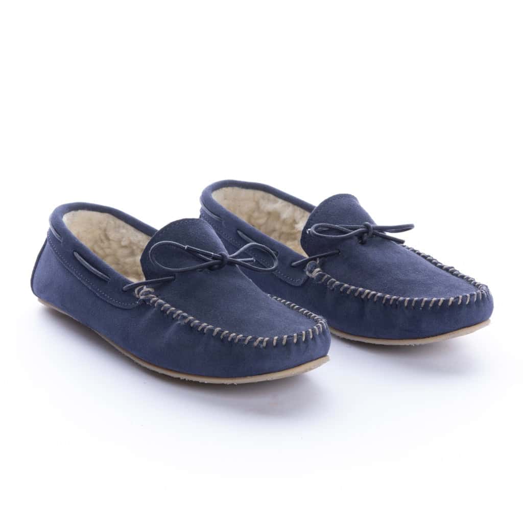 Pantuflas Apaches Mujer Azul Navy - miniatura 2