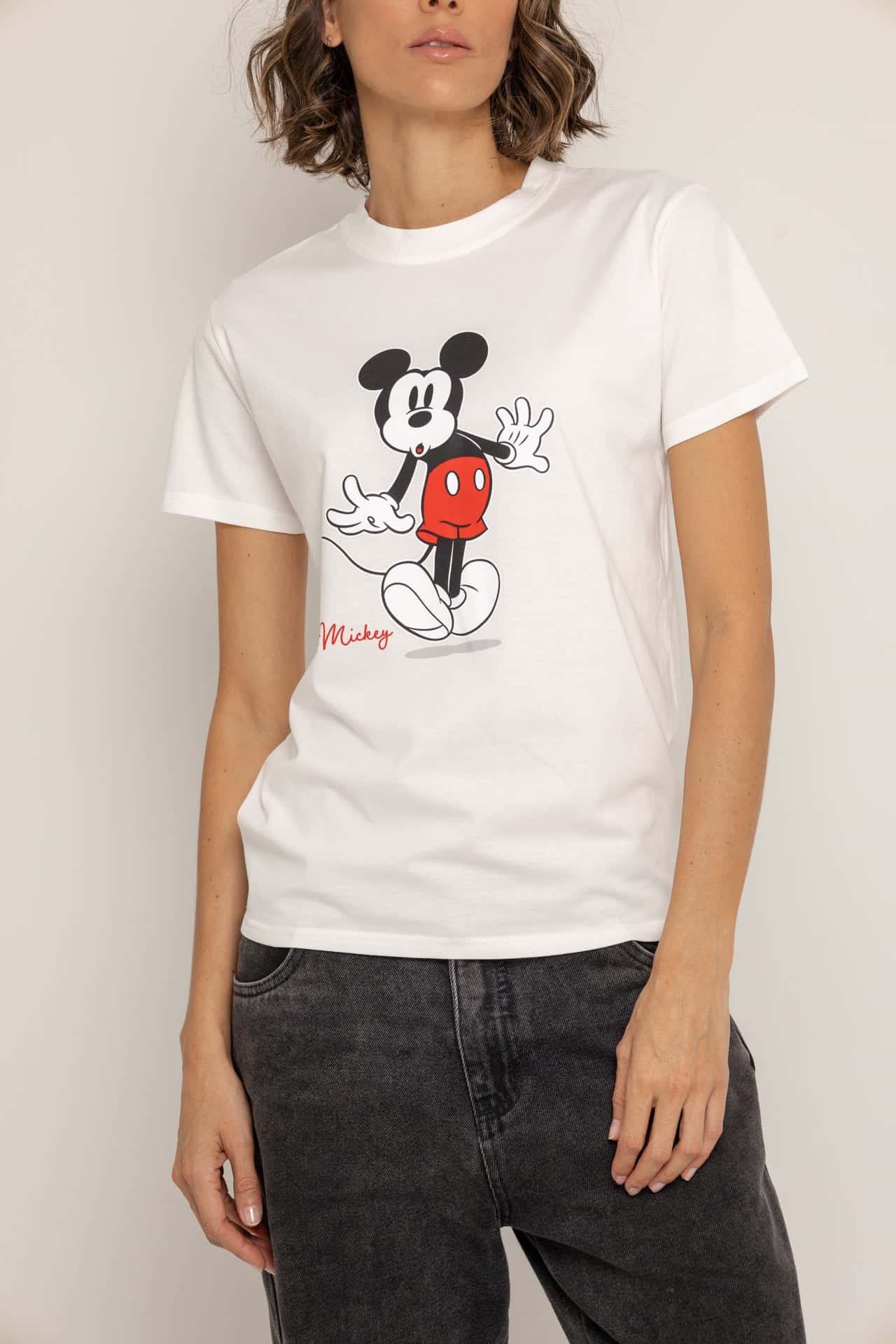 T-Shirt Blanca Mickey Mouse