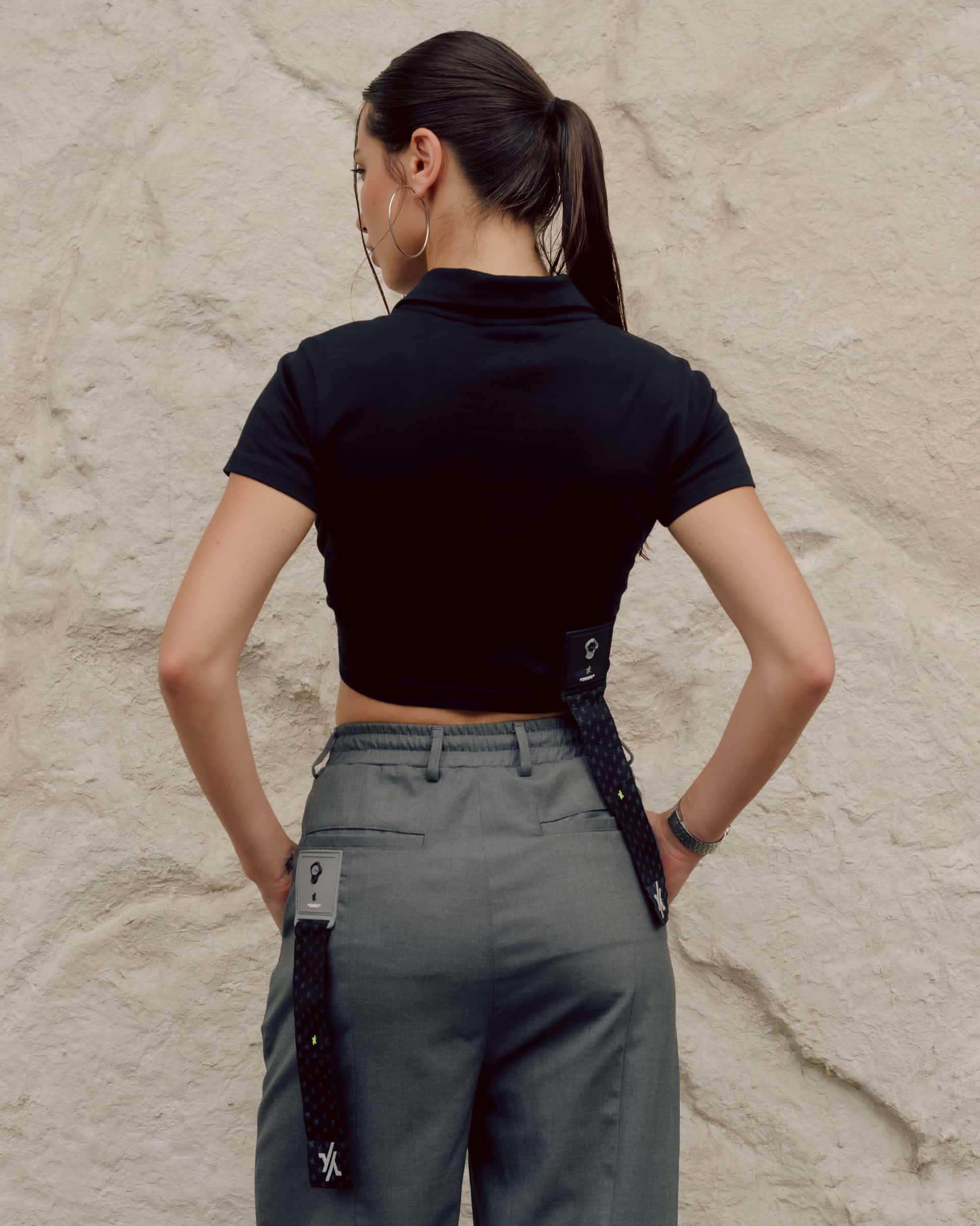MIXED NECK POLO NEGRO - miniatura 6