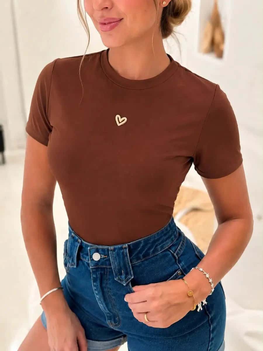 Blusa Ani larga (mocca)