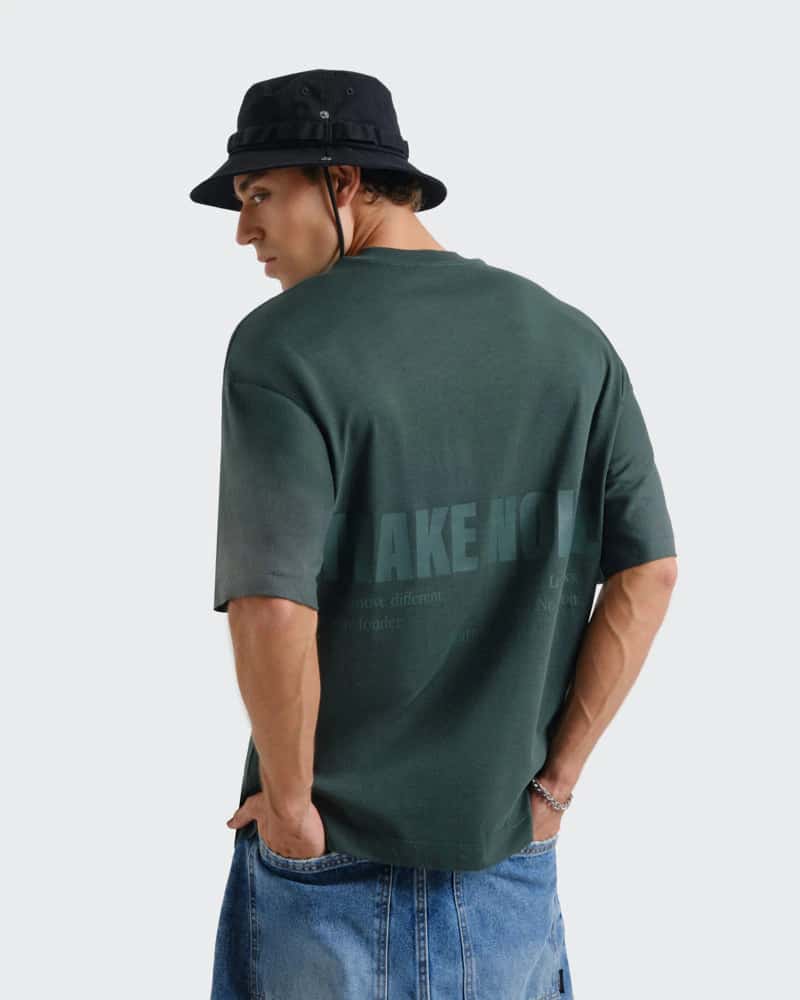 Camiseta Verde Oversize Untamed - miniatura 1