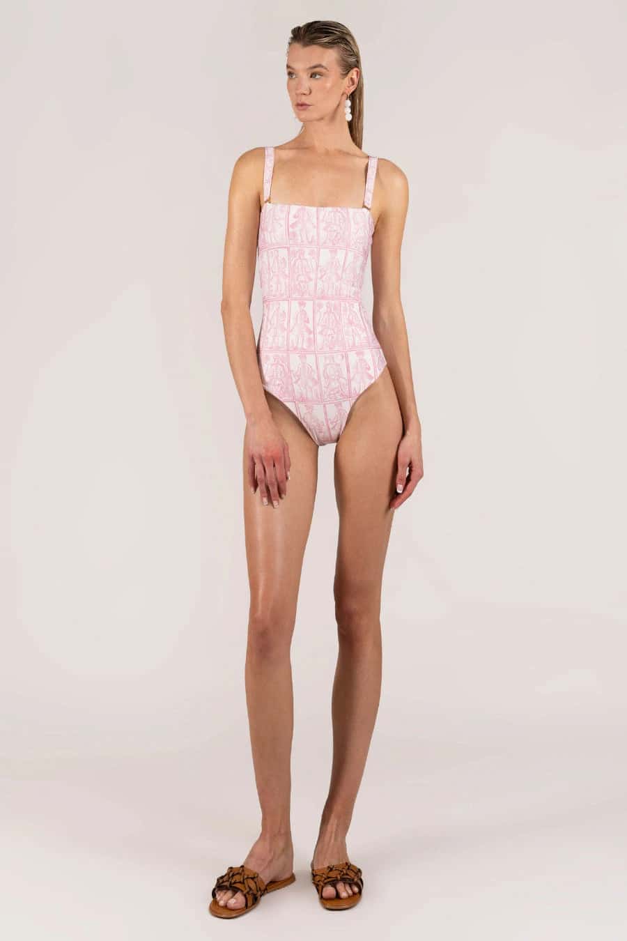 Women's carts one piece swimsuit