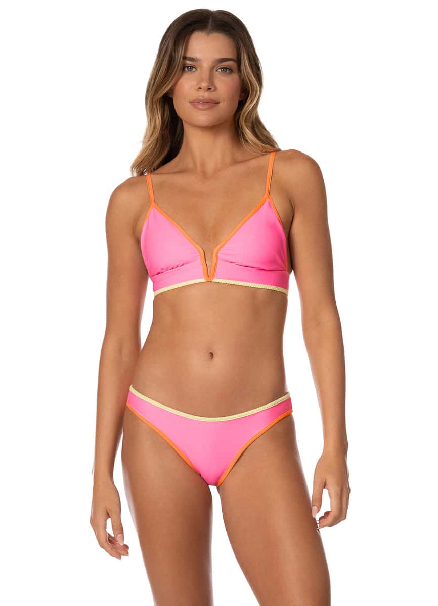 Maaji Sugar Sun Parade Long Line Triangle Bikini Top