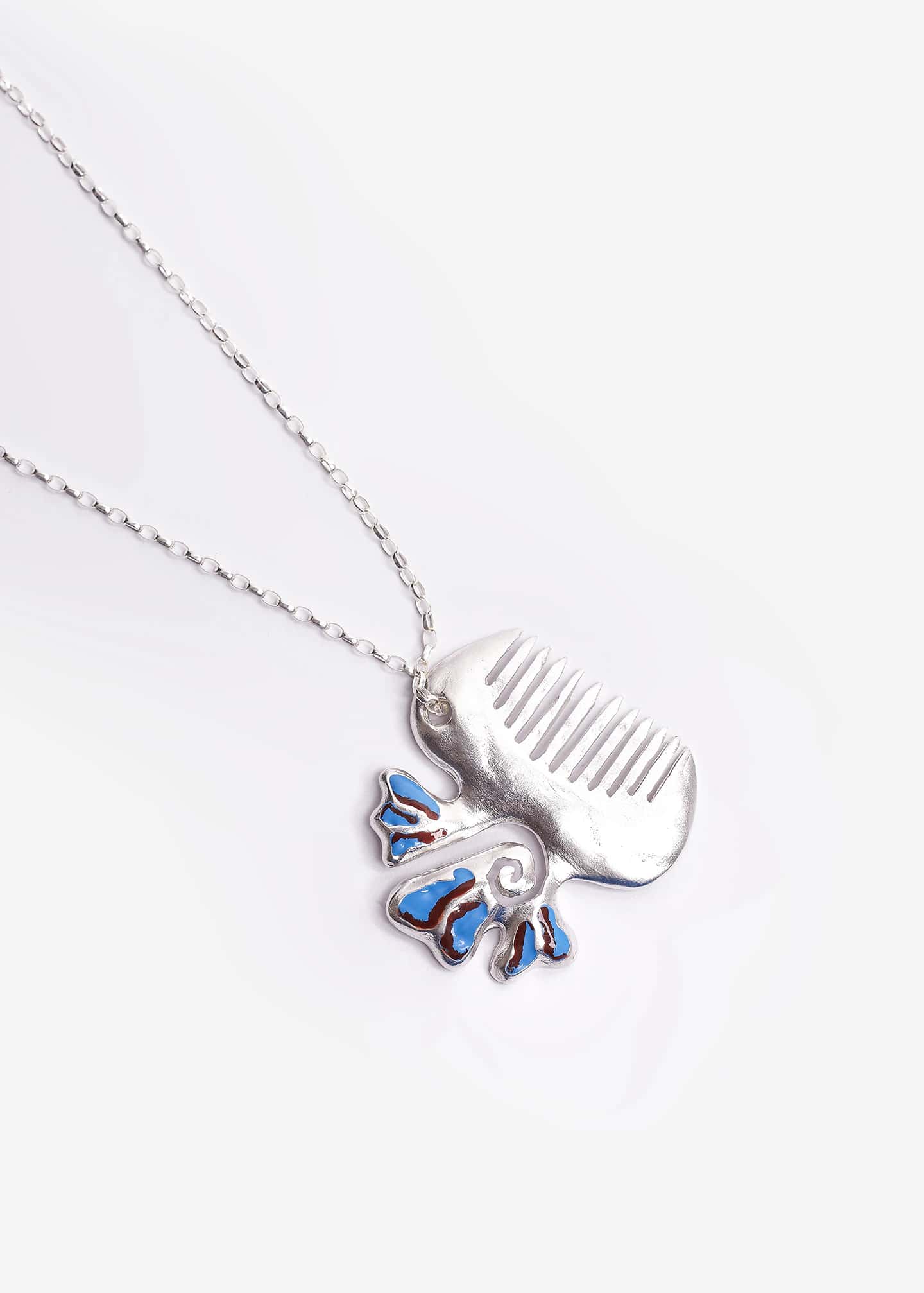 Cadena Peineta Azul