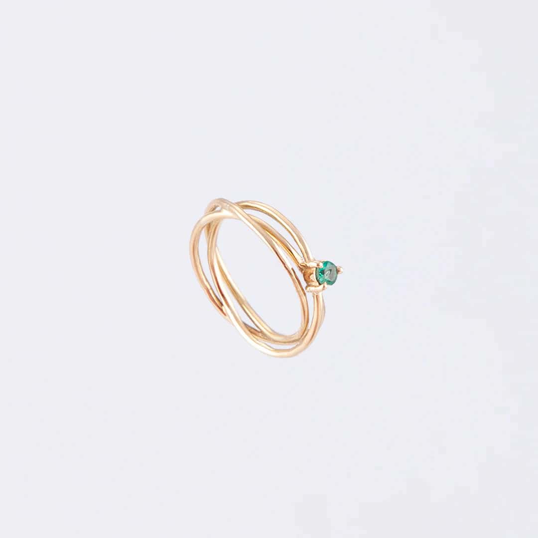 Anillo Alma Esmeralda Oro 18K
