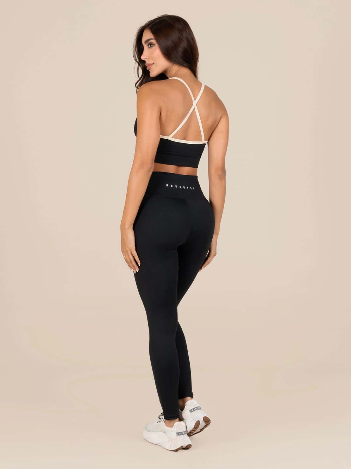 Palmas leggins set negro Crema - miniatura 3