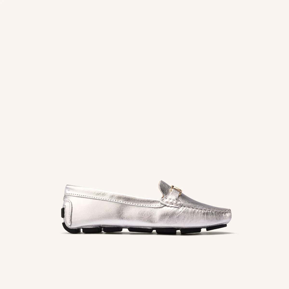 Mocasín Driver Cocora Plata MH Mocs