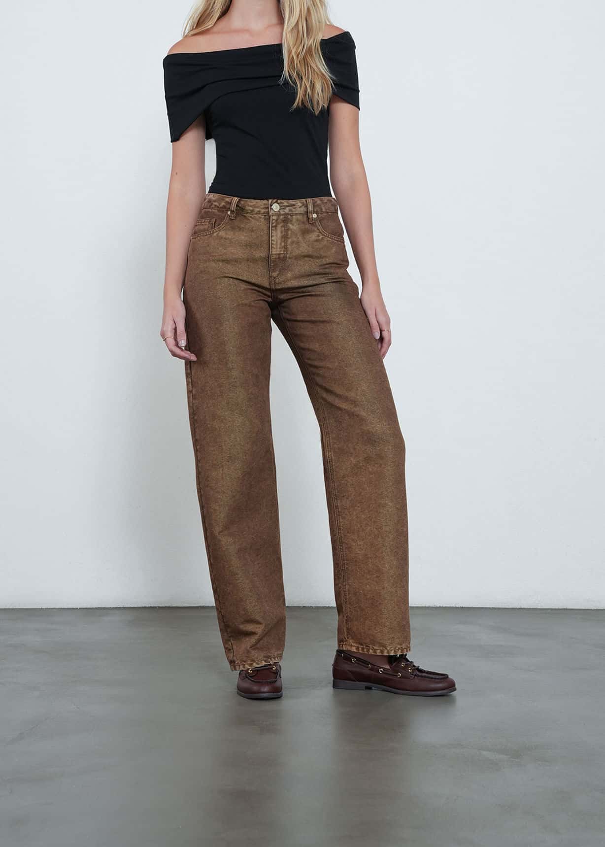 Jean Straight estilo vintage