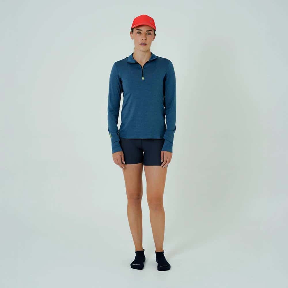 CAMISETA RUNNING MANGA LARGA ACTIVE BLUE PARA MUJER