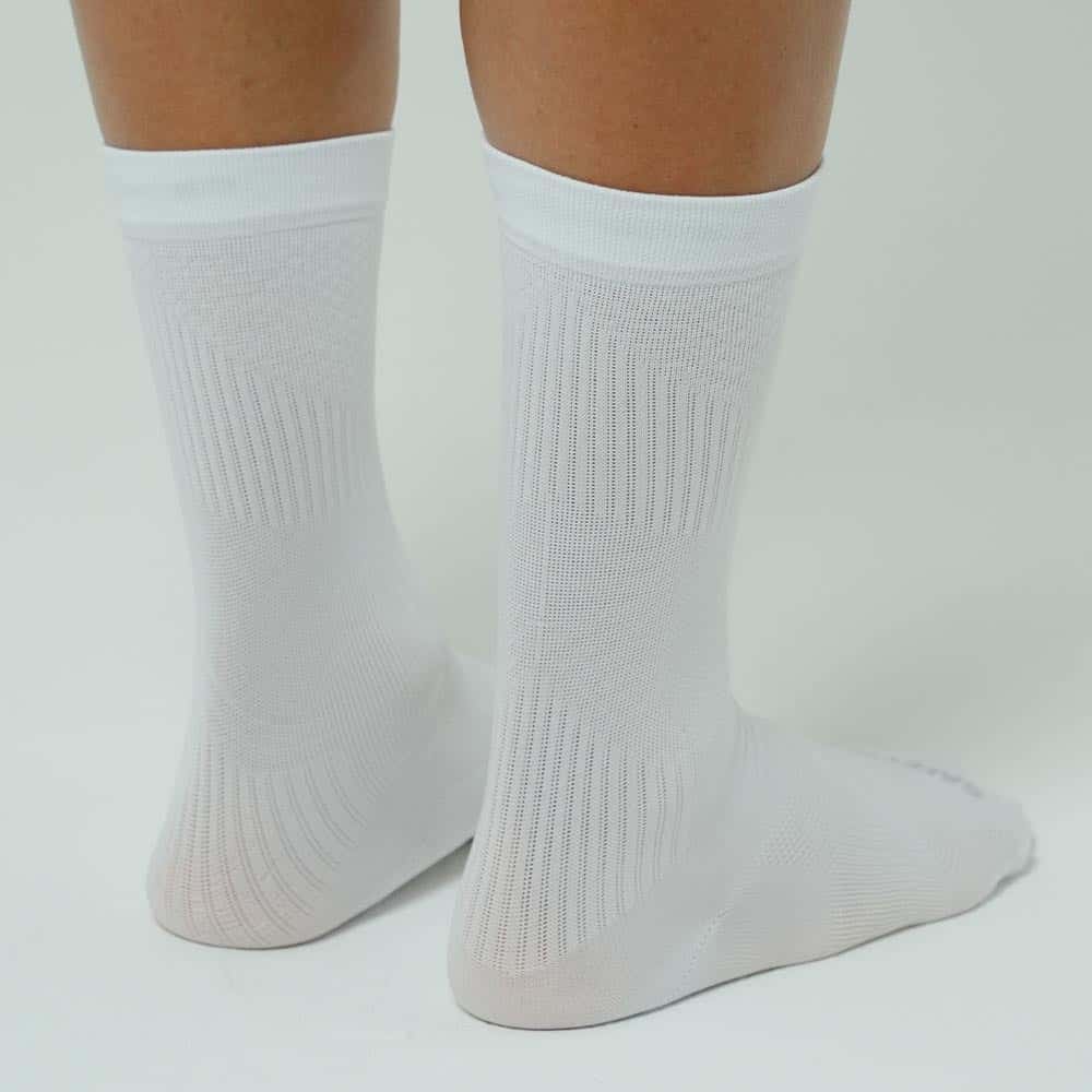 MEDIAS RUNNING PIERNA ELÁSTICA 8" BLANCO UNISEX - miniatura 2