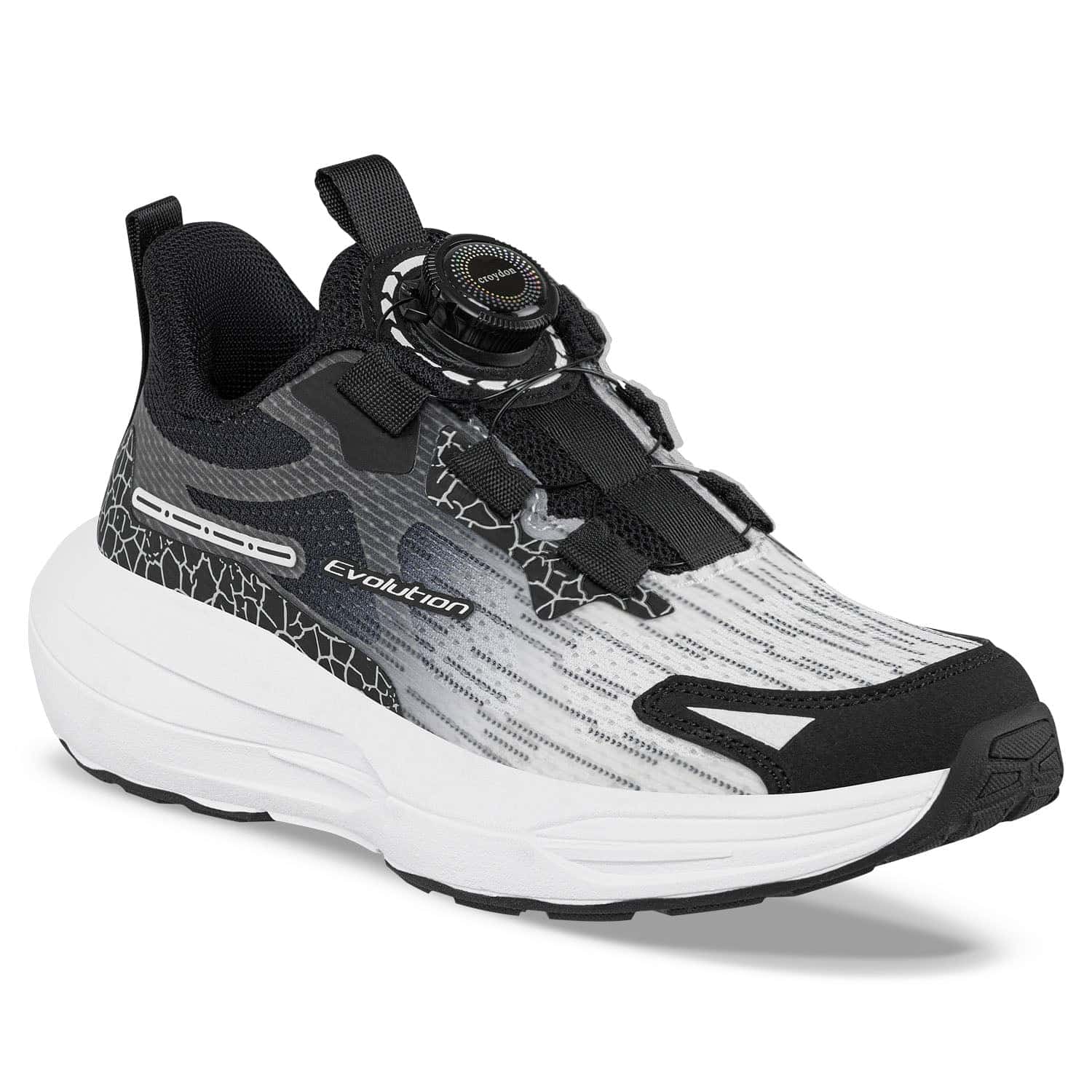 Tenis Running Rozoc Negro Croydon Para Niño