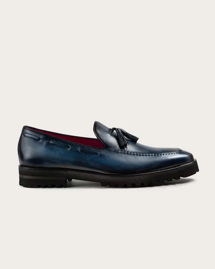 Mocasín Venetto Azul Suela Ultraliviana