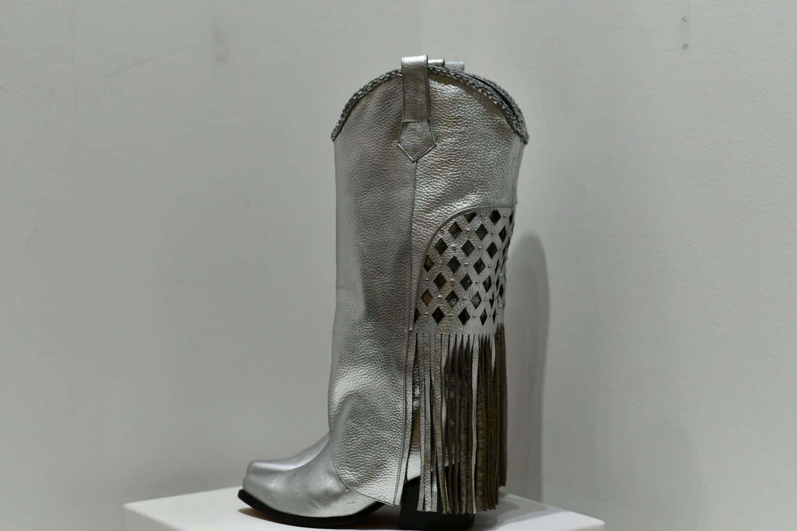 Bota Clau Macramé Plata