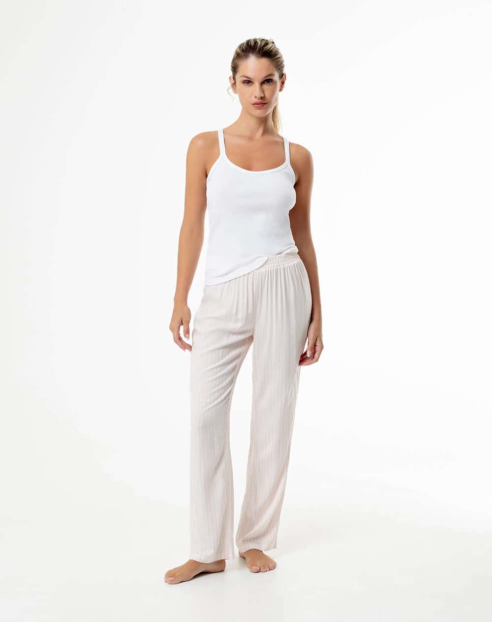 Pantalón de pijama estampado mujer