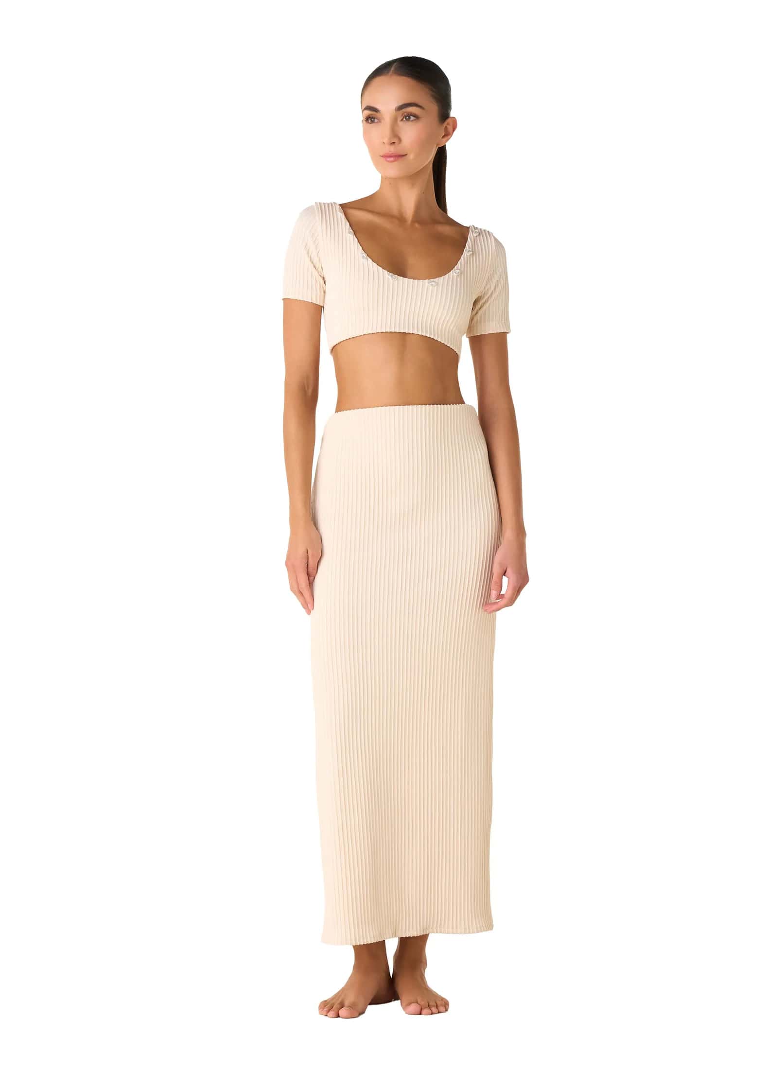 FALDA CLOE SHELL IVORY