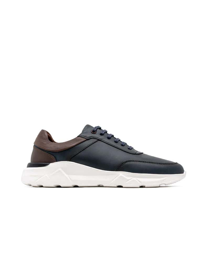 Zapato deportivo liviano para hombre en cuero liso REF KALE01