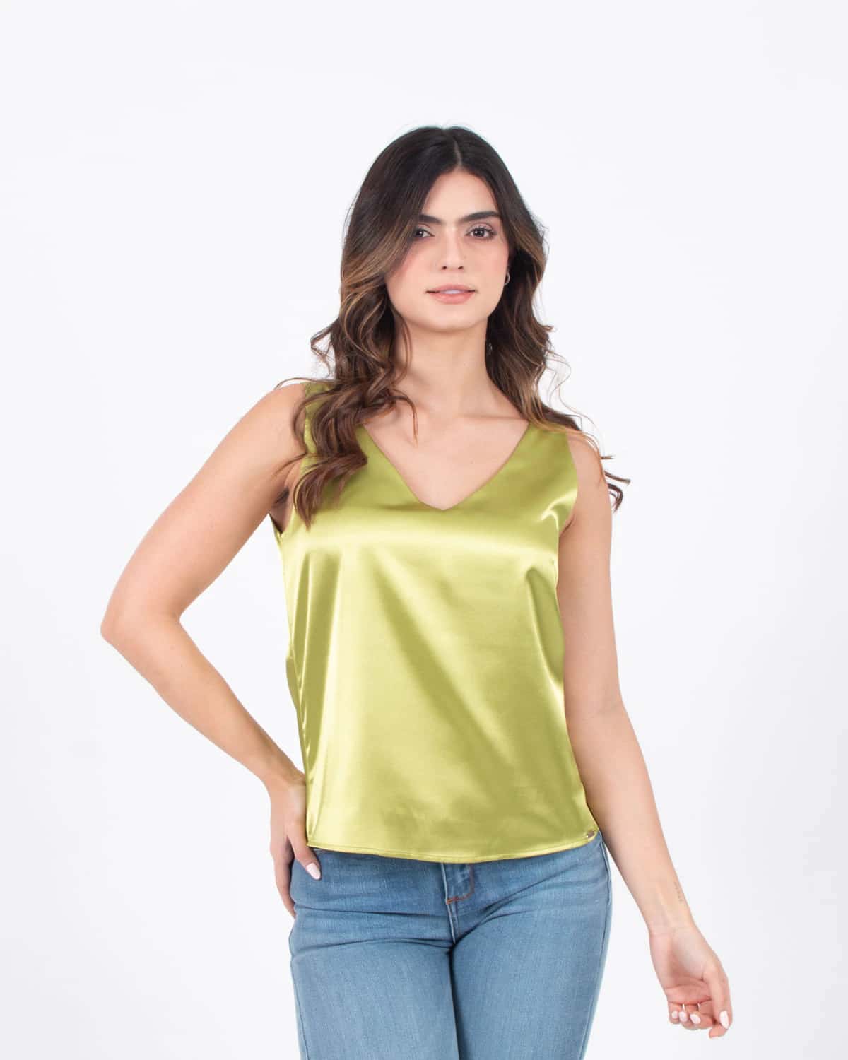 Blusa verde para mujer