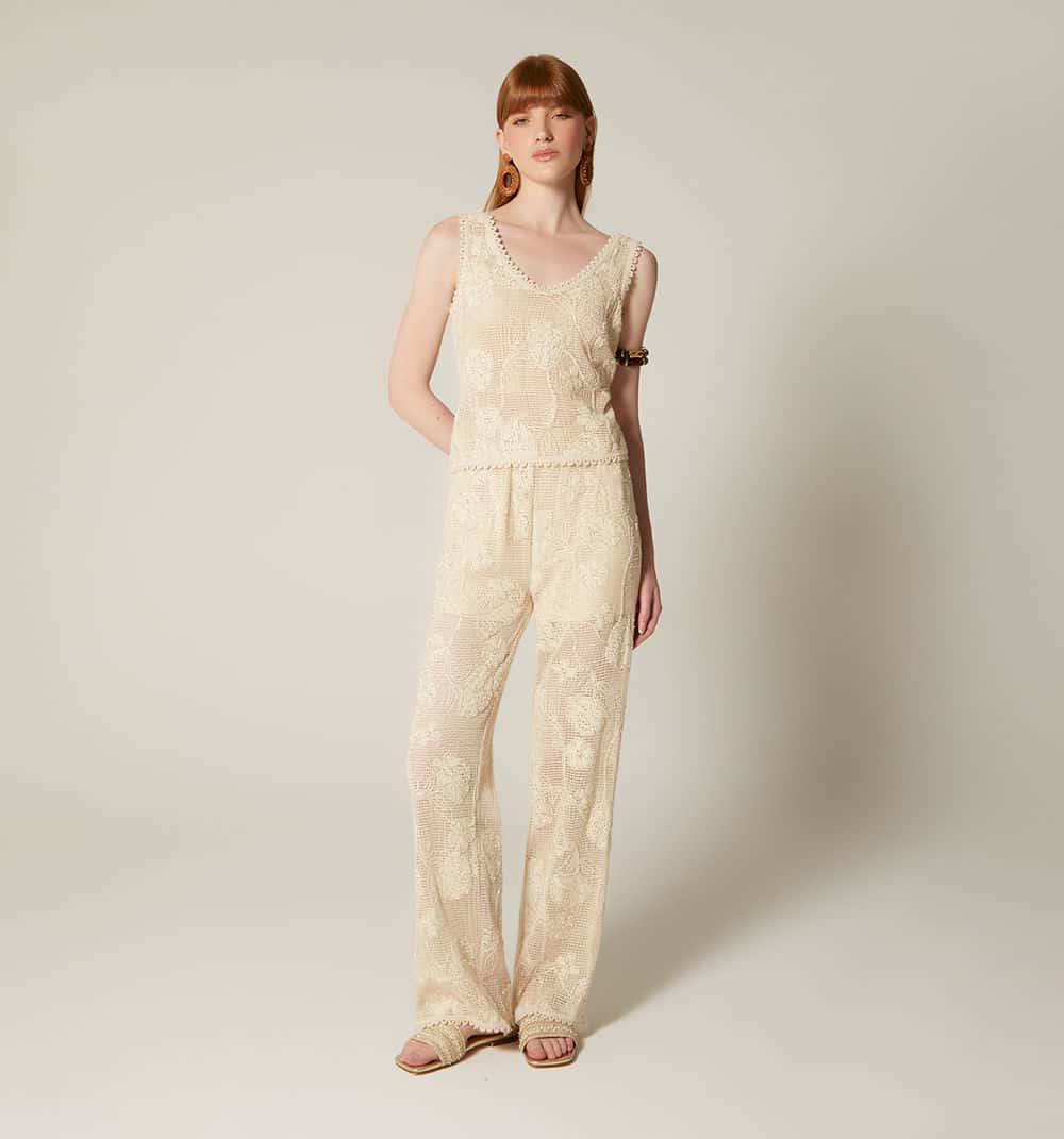 Pantalon con canutillos