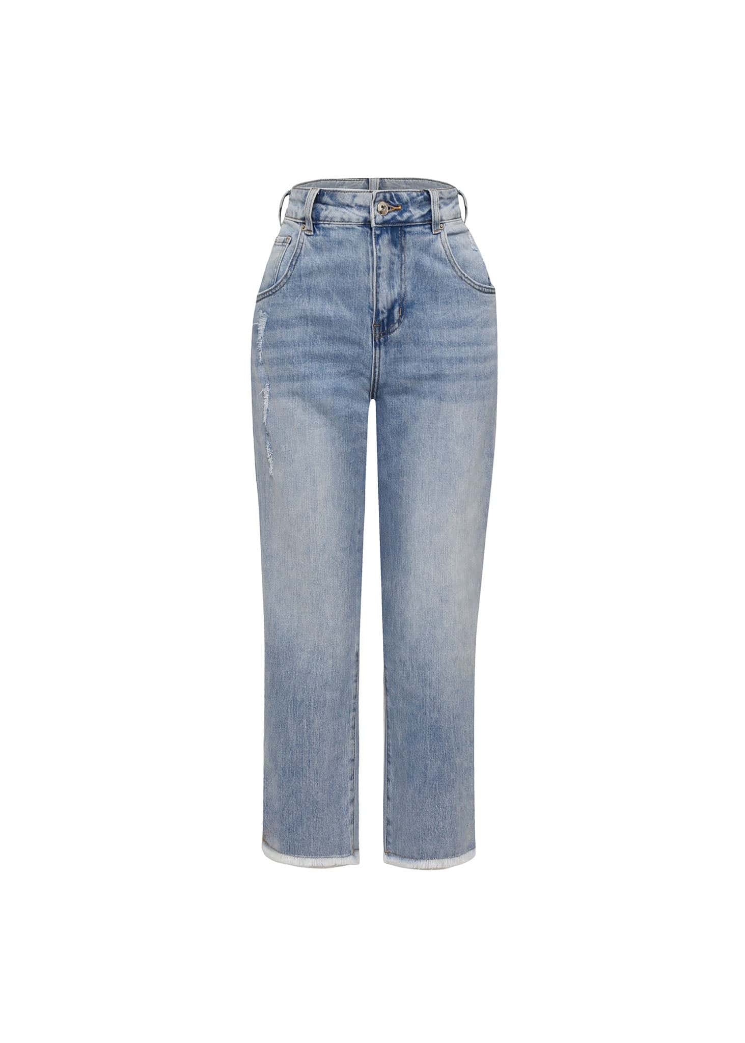 Jeans con aplique de corazón