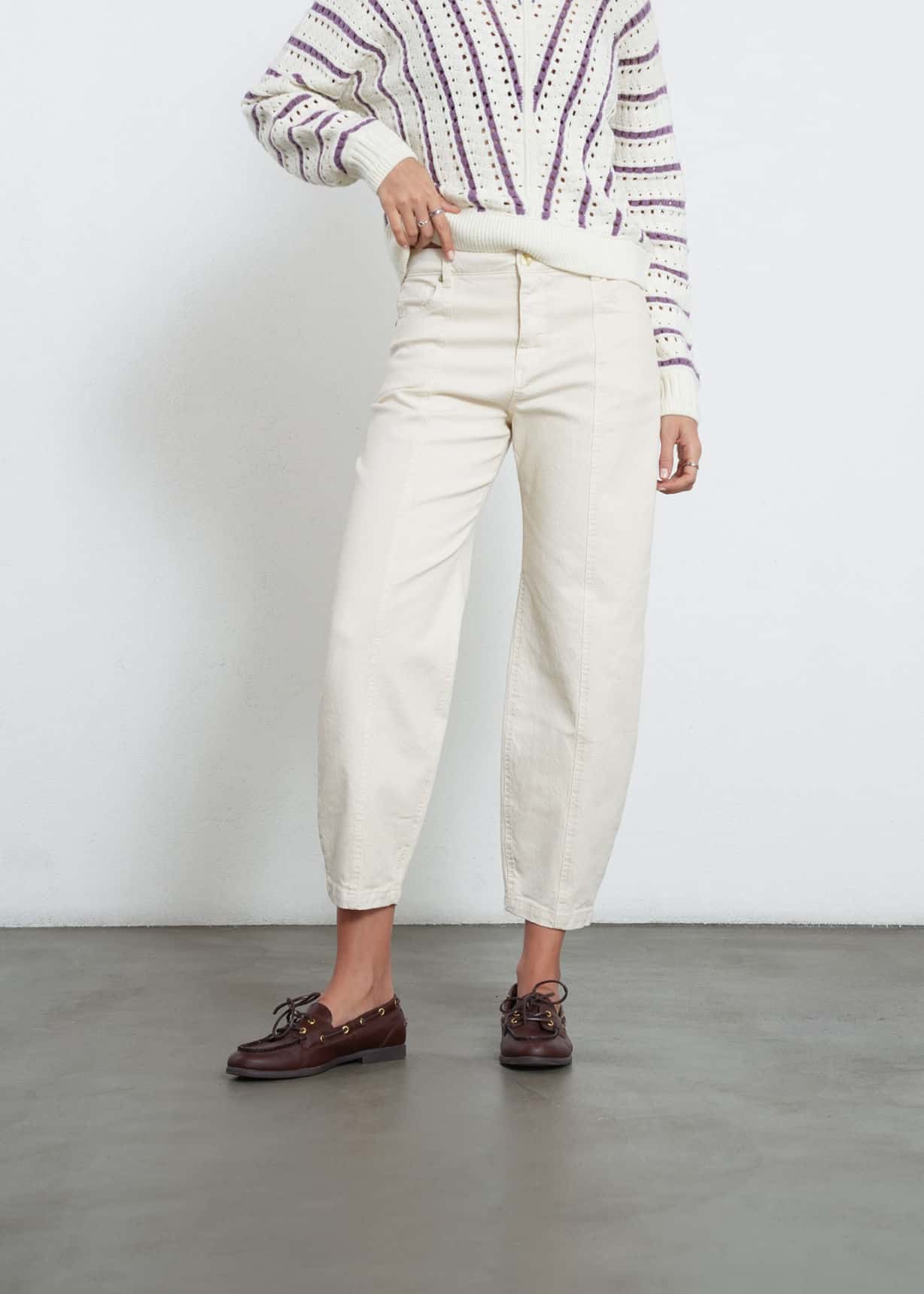 Jean slouchy tiro alto
