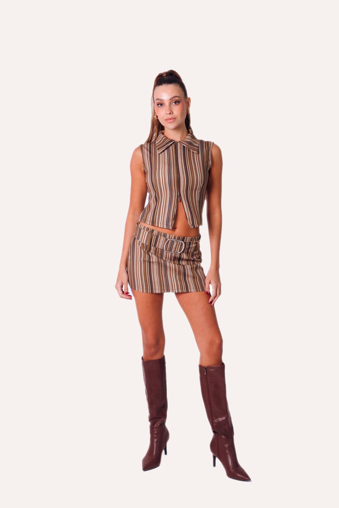 Mini Skirt In Desert Burn