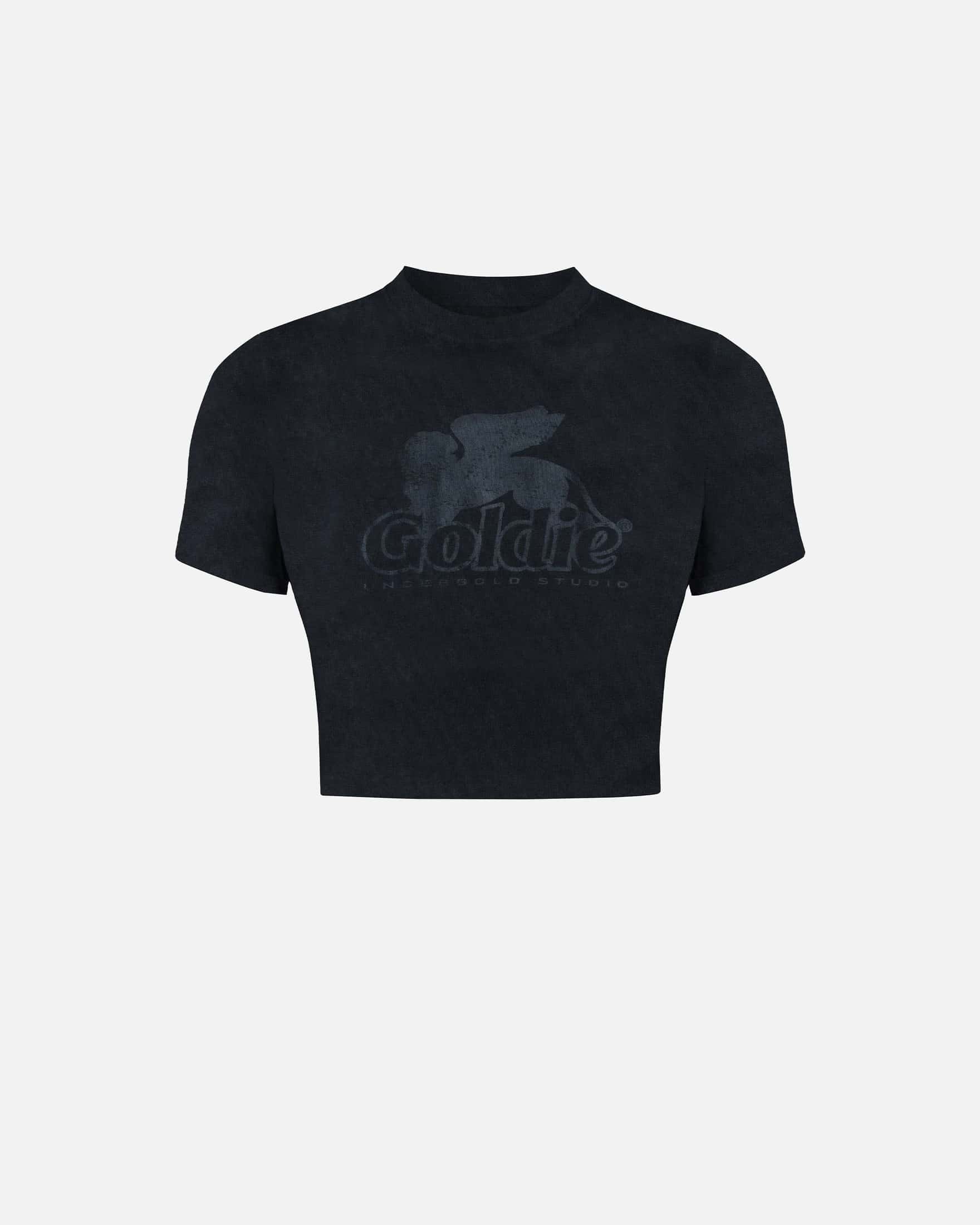 Agnus Dei UNDRGLD Baby Tee Vintage Black