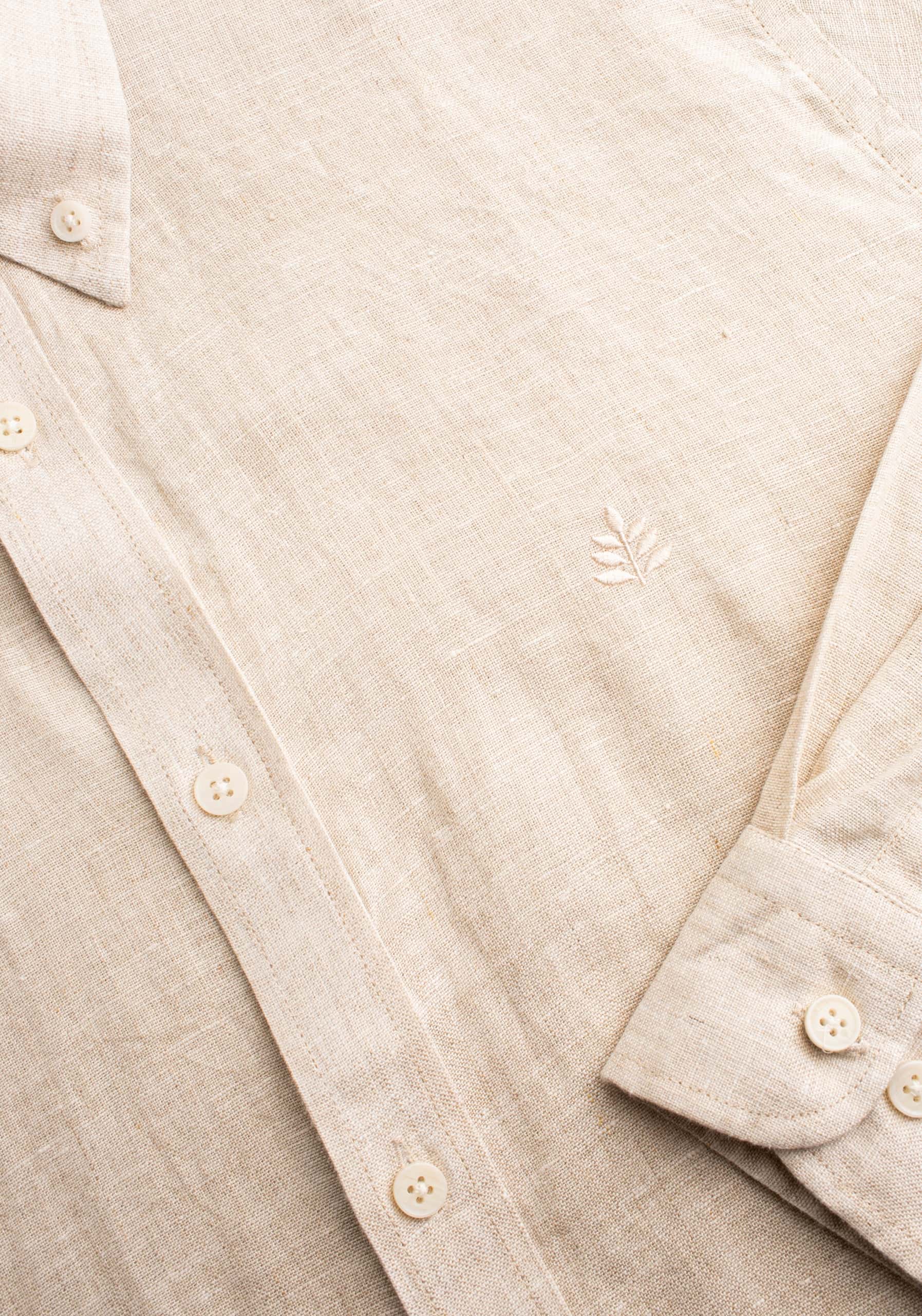 Camisa H CBD Lino L-Atn Avena - miniatura 3