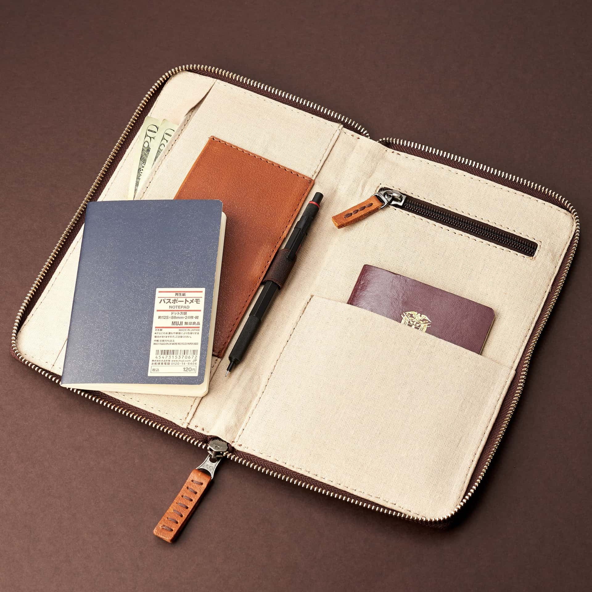 Passport Holder · Tan