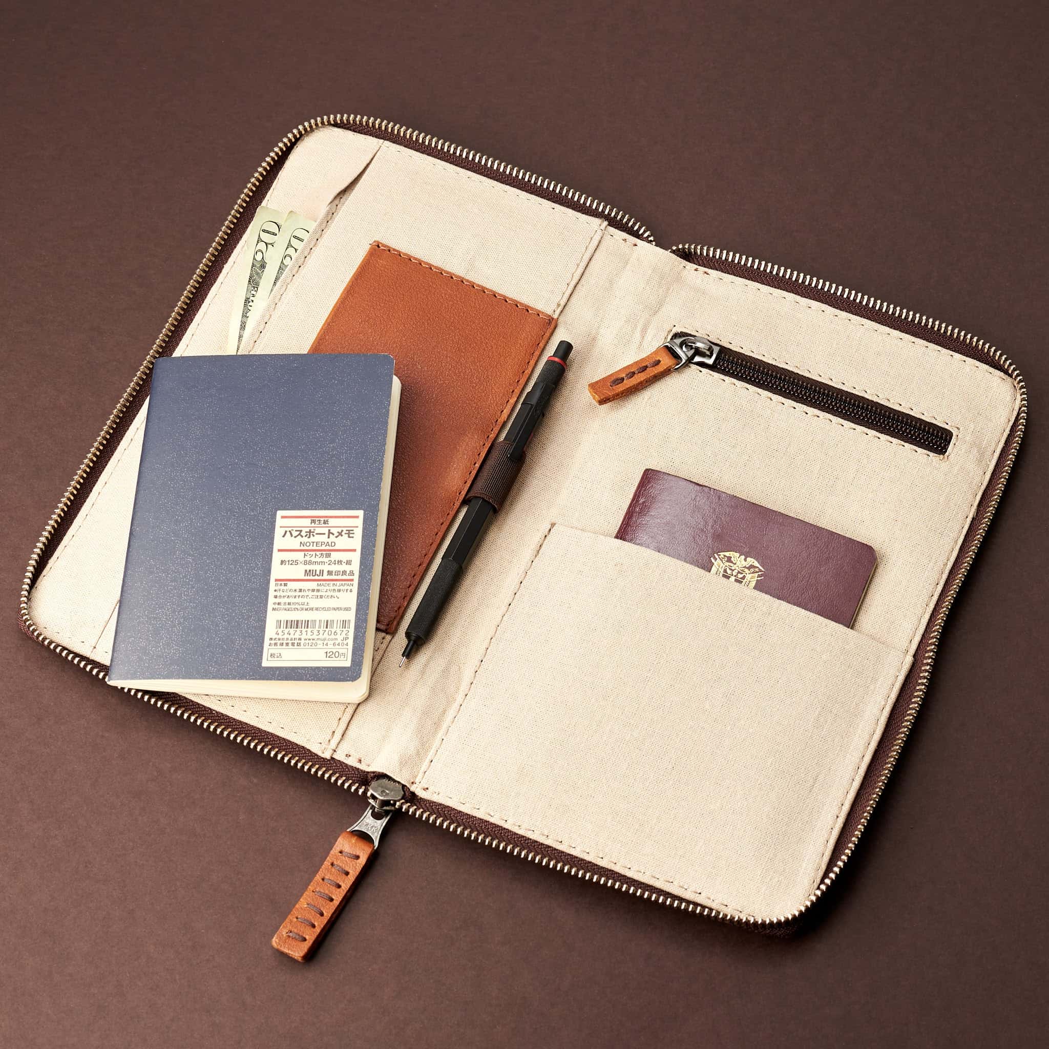 Passport Holder · Tan