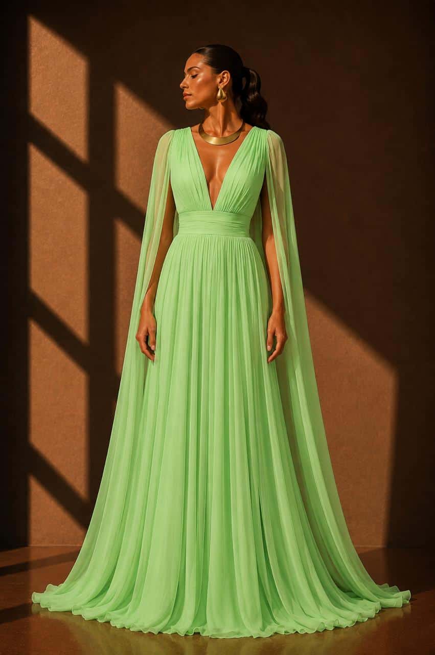 Vestido Girasol Verde Limón - miniatura 3