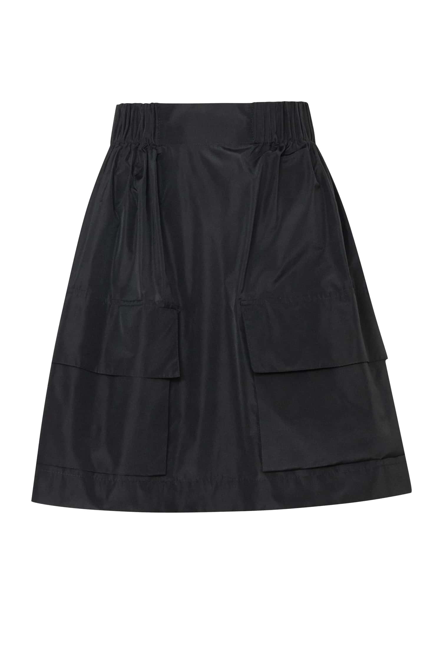 Gathered Taffeta Mini Skirt - miniatura 2