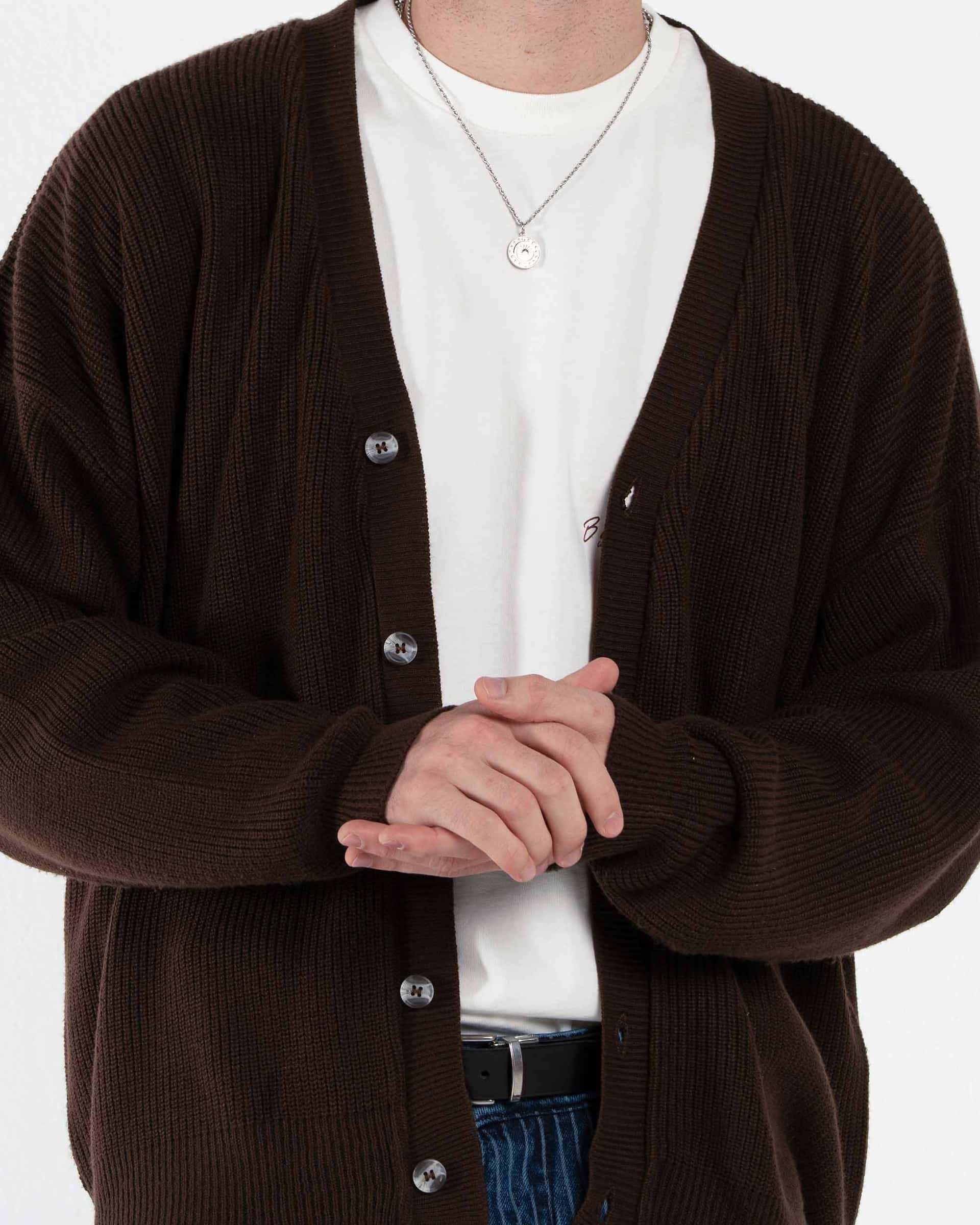 RUM´S BROWN CARDIGAN - miniatura 4