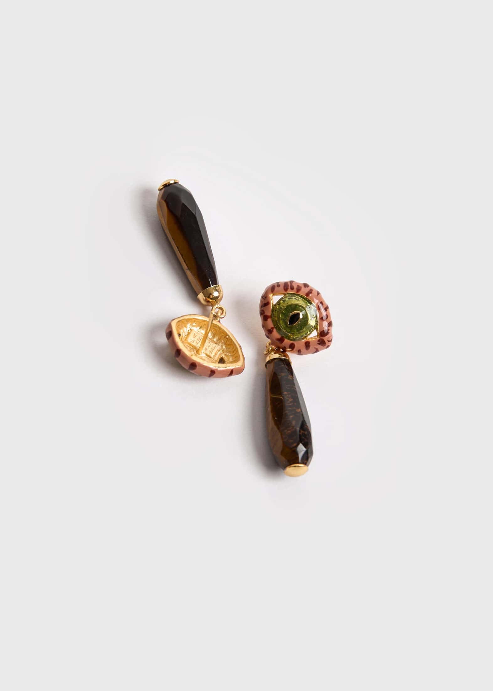 CAT DROP TERRACOTTA EARRINGS