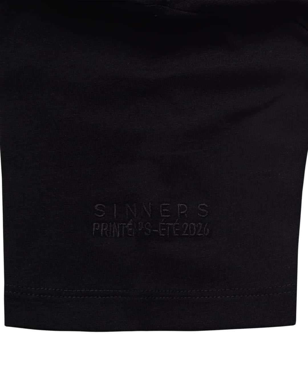 MONOGRAM SLIM BLACK T-SHIRT - miniatura 3