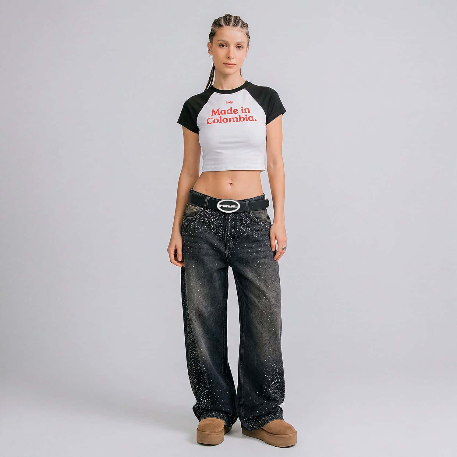 Colombia Baby Tee - Black - miniatura 6