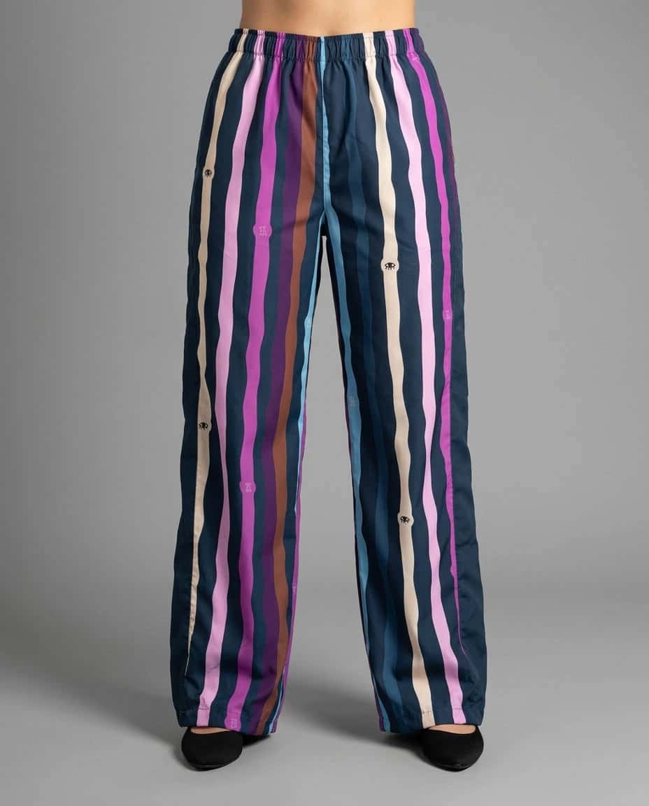 Pantalón Azul Ondeado