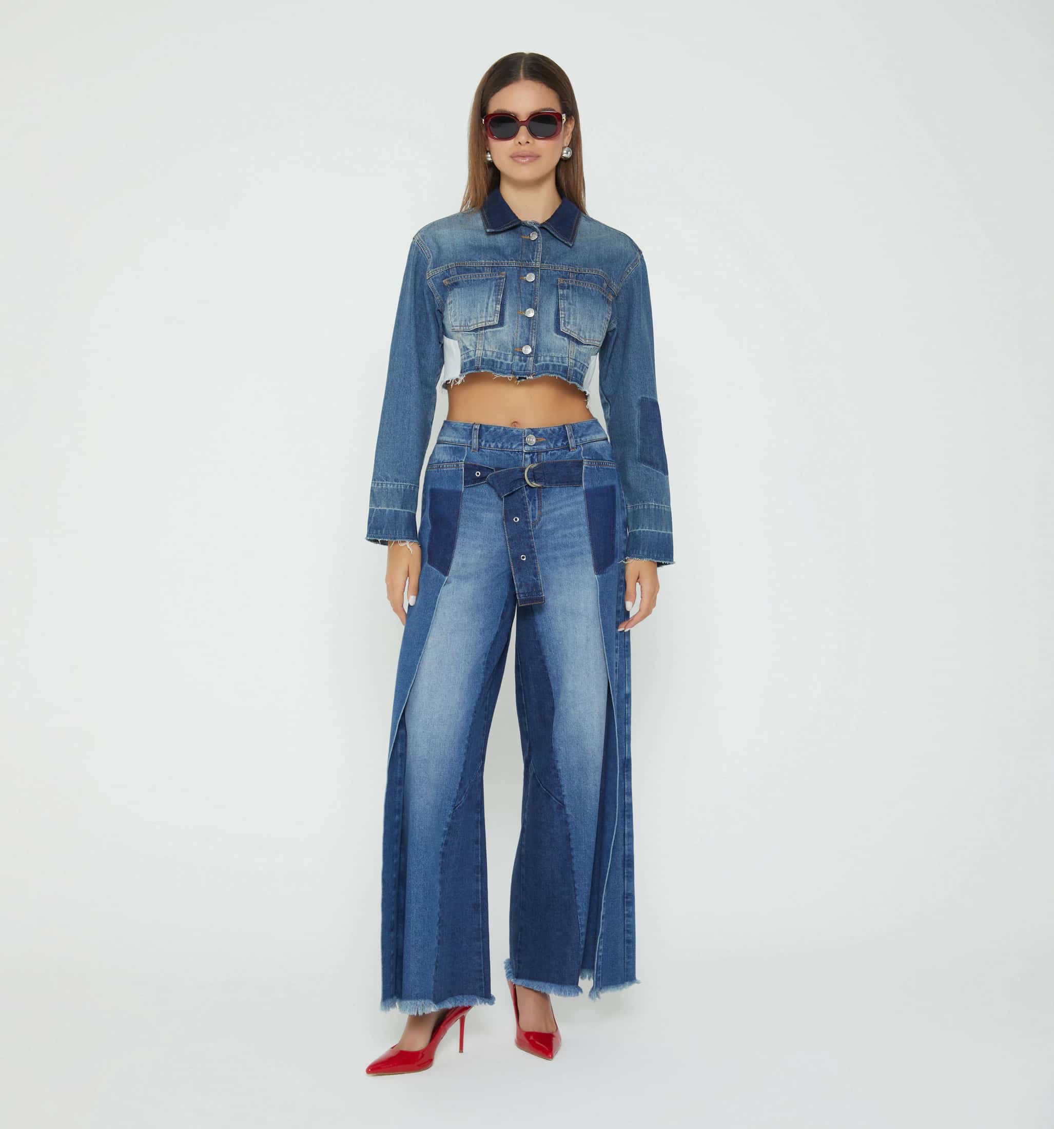 Jean loose fit  deconstruido