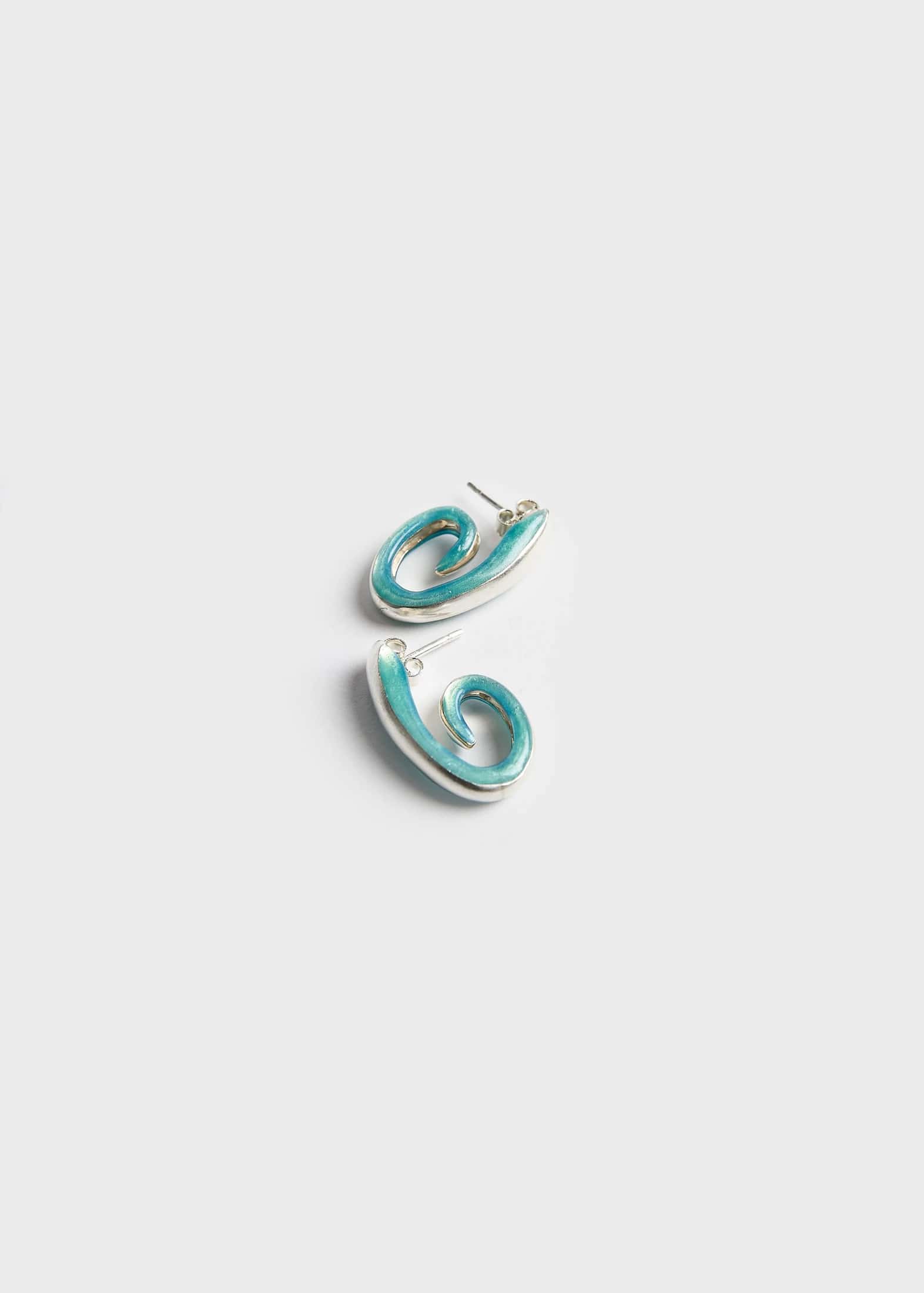 Aretes Spiral Agua - miniatura 3