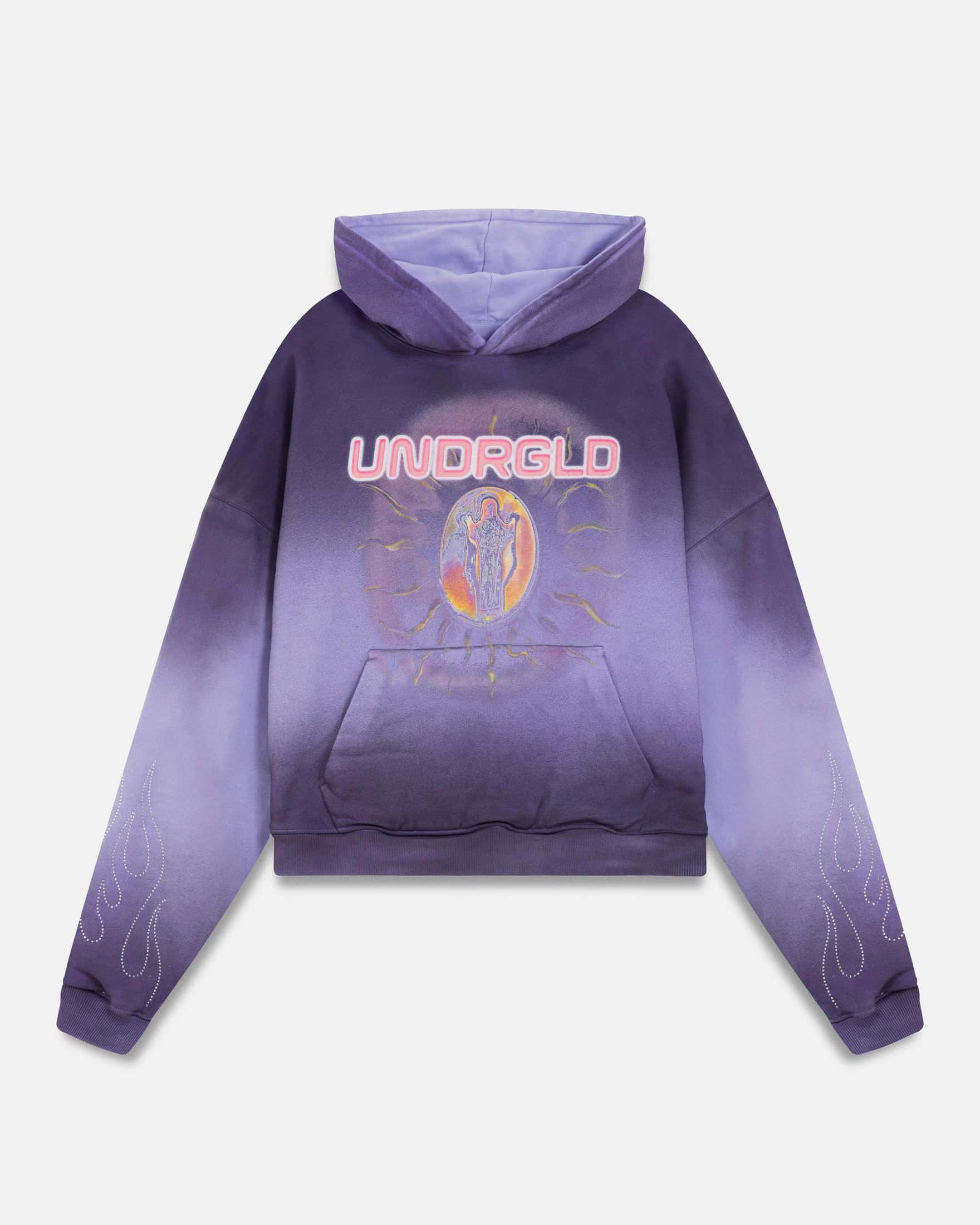 Act 1 Radiant Boxy Fit Hoodie Faded Purple