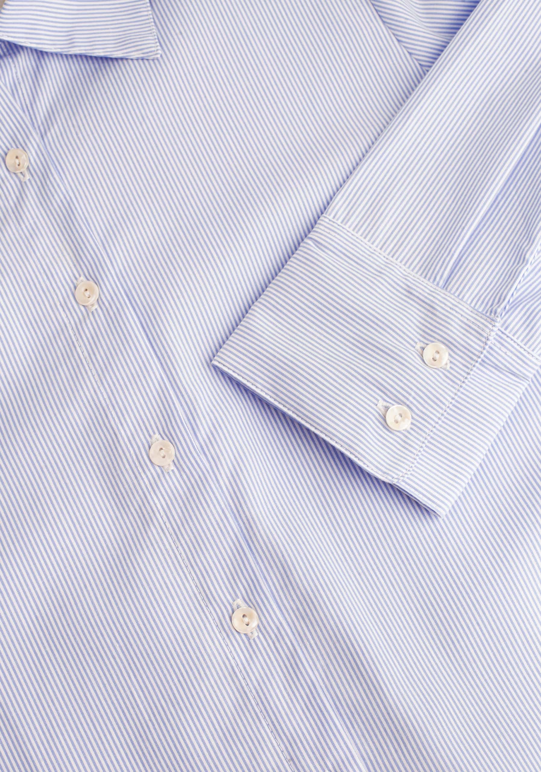 Camisa M Isabella Rayas Azul Claro - miniatura 2