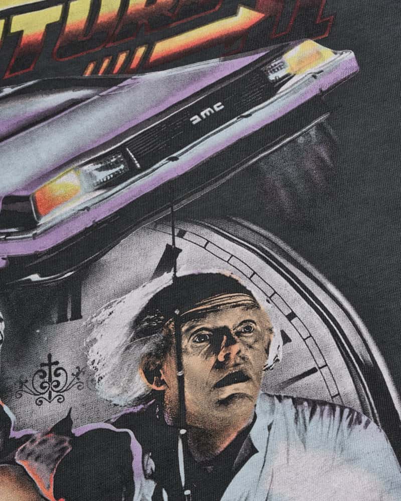 Camiseta Negra Oversize Time Travel - miniatura 2