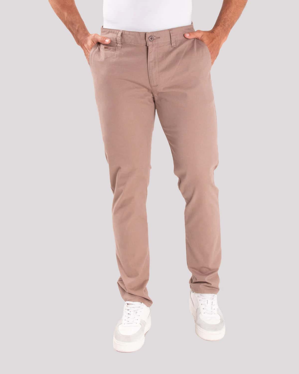 Pantalon slim arena para hombre
