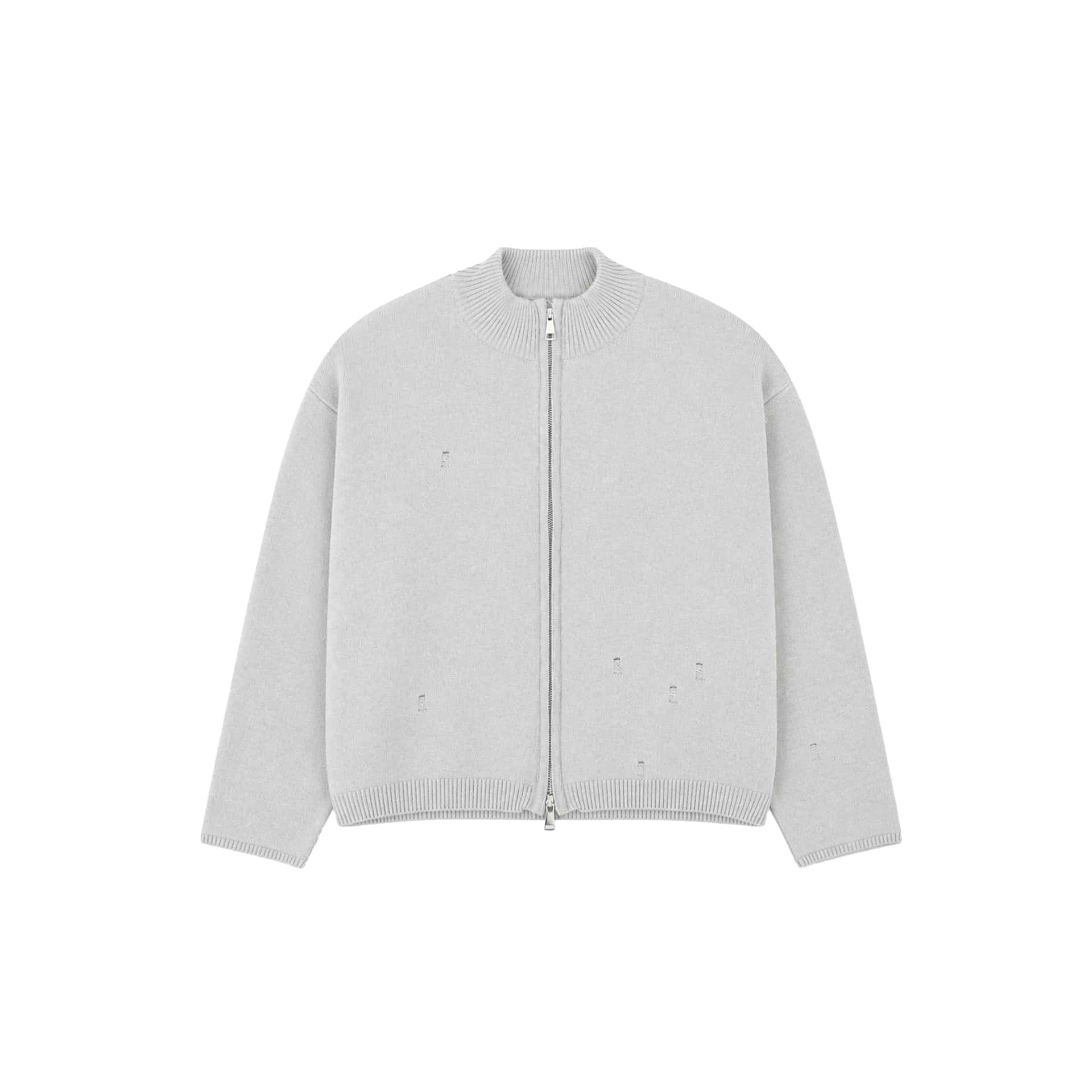 Knit Double Zipper - Gris