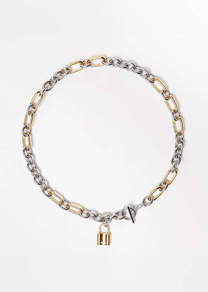 Collar Hestia Dorado Plateado