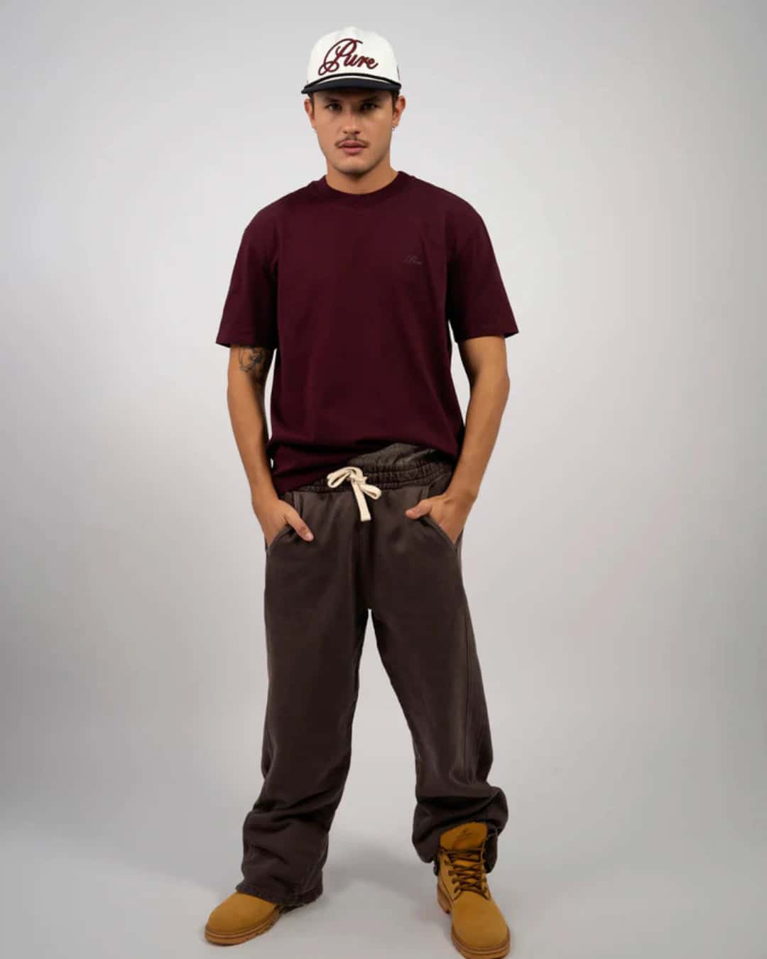 CLASSIC BURGUNDY T-SHIRT - miniatura 3