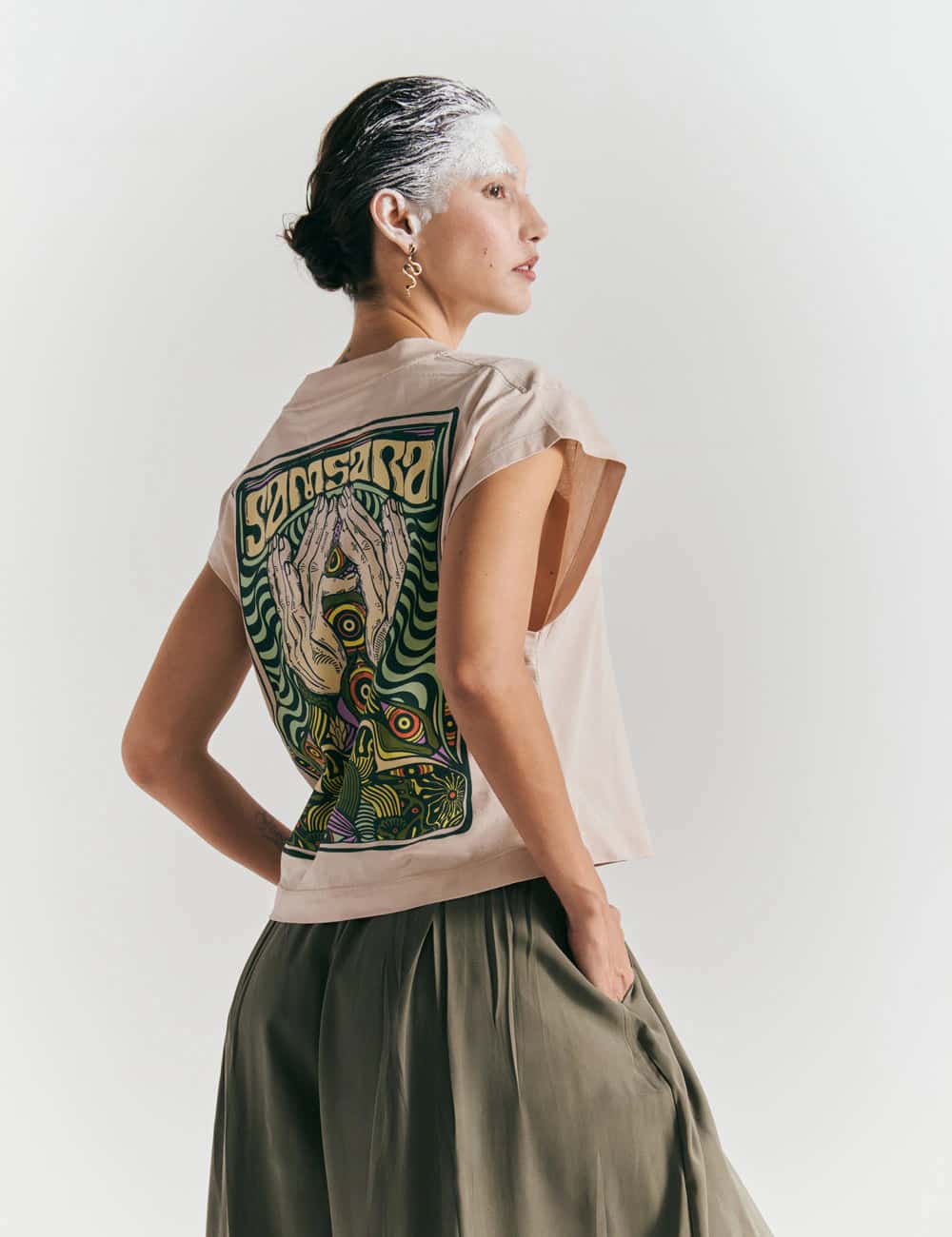 Camiseta Manga casco Nirvana Curuba Mujer