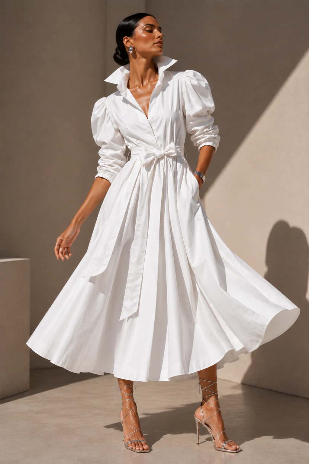 Vestido Miranda I blanco - miniatura 4