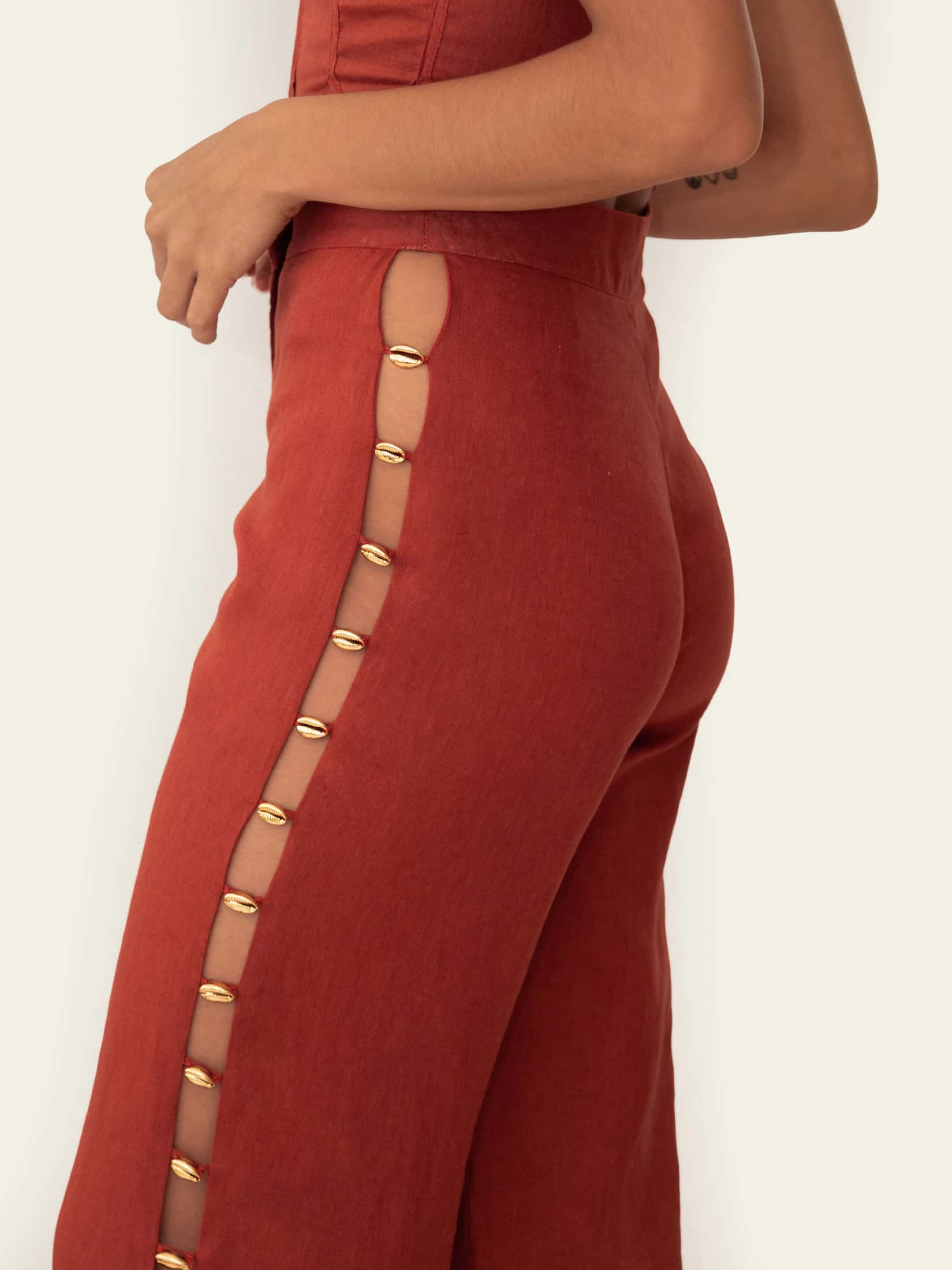 LYDIA PANT SUNSET ORANGE - miniatura 3